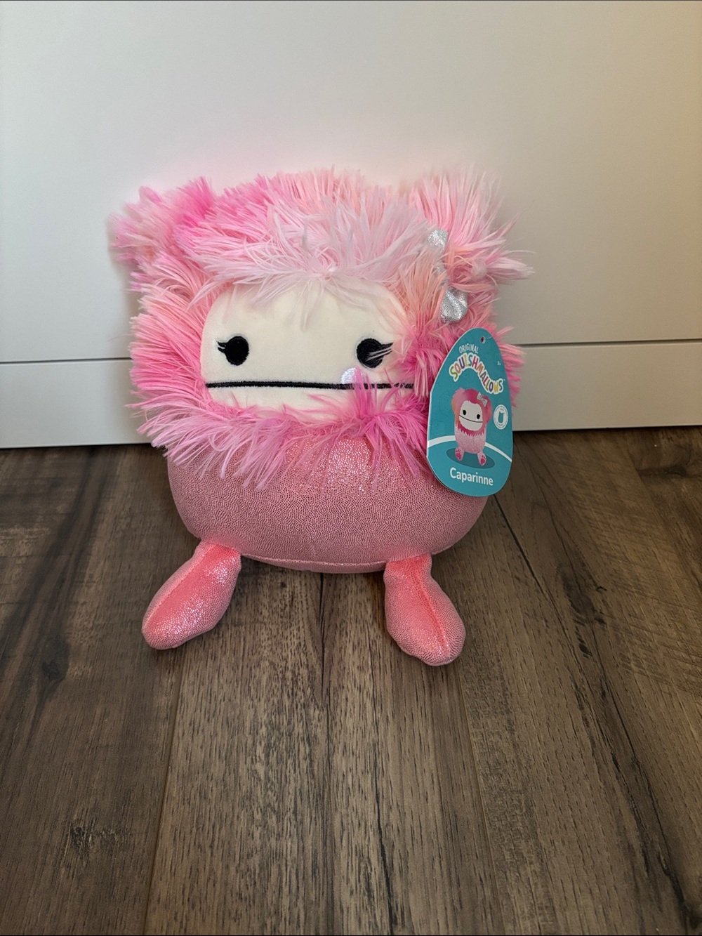 Squishmallows Pink Caparinne Shaggy Plush